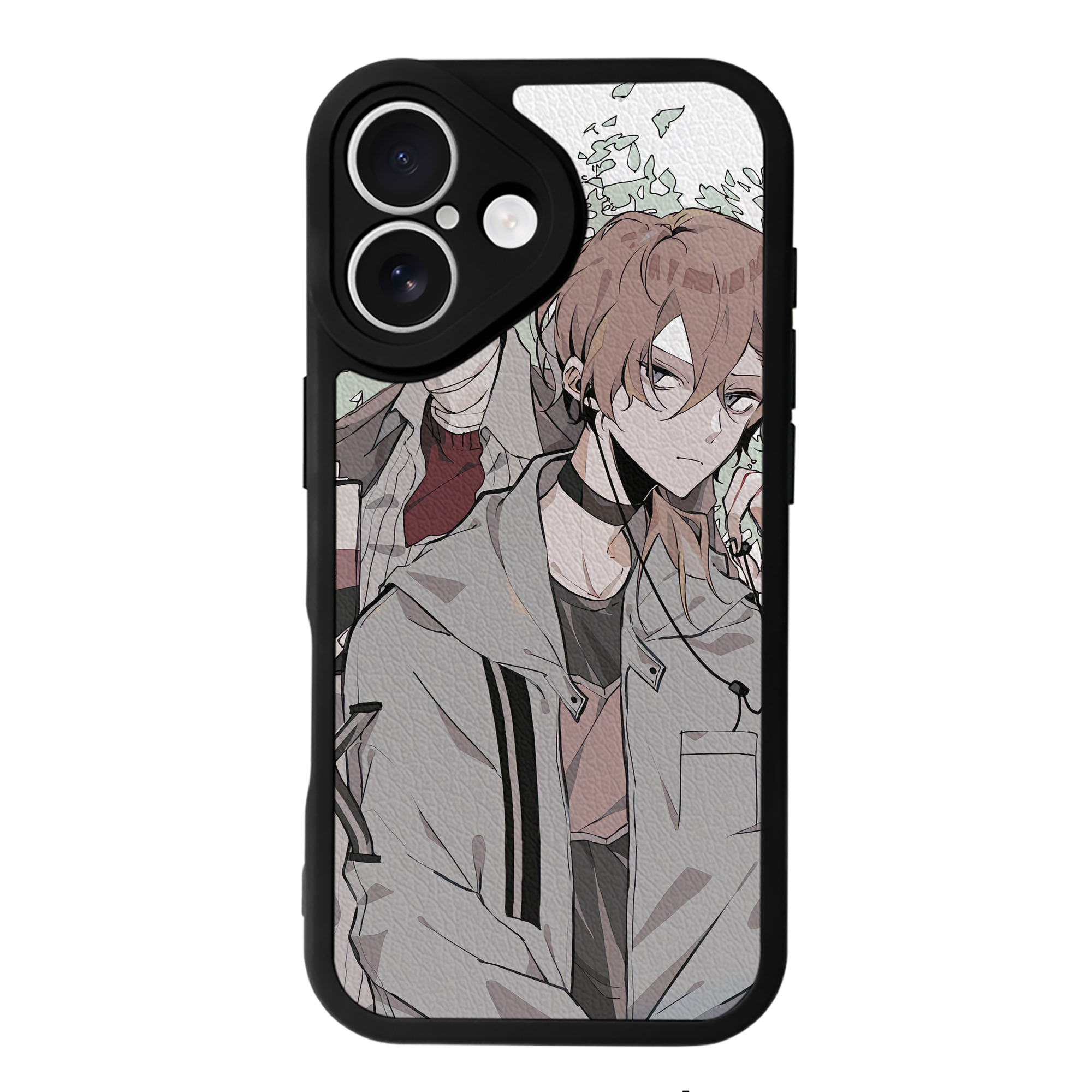 （画像用） 文豪ストレイドッグス Bungo Stray Dogs 【iPhone 16シリーズ対応】シリコンスマホケース（レザー調） 材質：シリコン